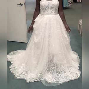 White by Vera Wang Stencil Ball Gown,  Wedding, Prom, Quinceanera